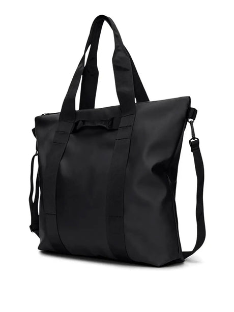 Borsa Rains Unisex Tote Nero Rains  Angolo dello Sport