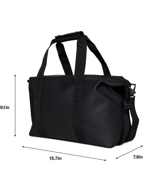 Borsone Rains Hilo Weekend Small Unisex - Nero