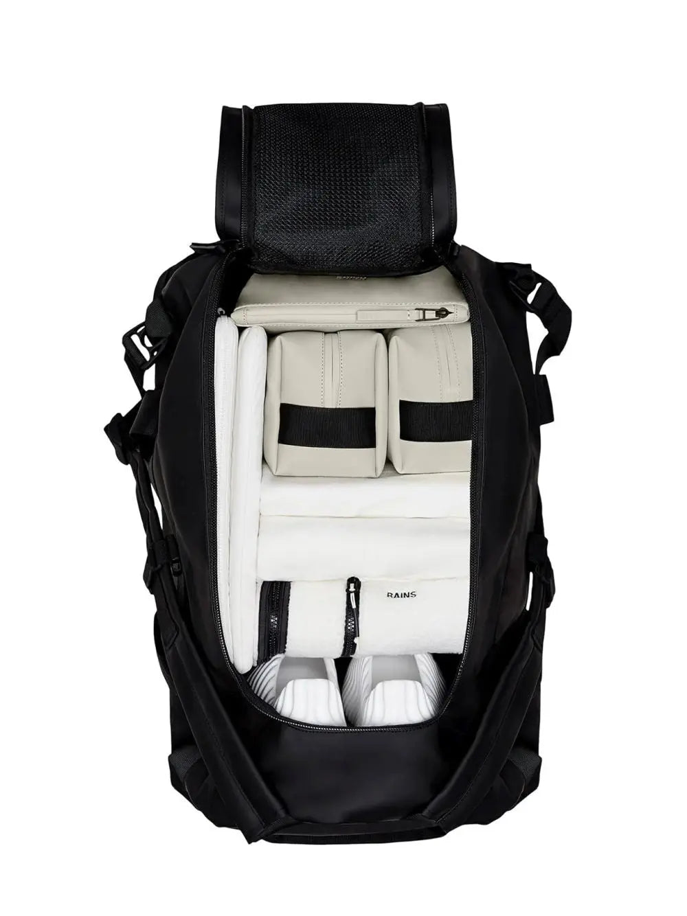 Borsone Rains Texel Duffel Small Unisex - Nero