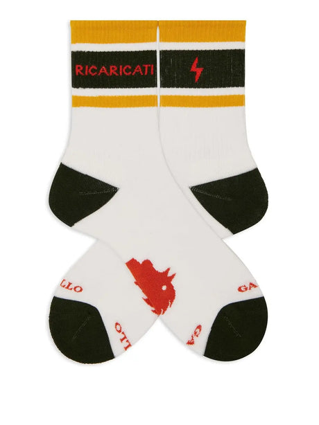 Calze Gallo Unisex Corto Co/ea Spugna Slogan Ric Multicolore Gallo  Angolo dello Sport