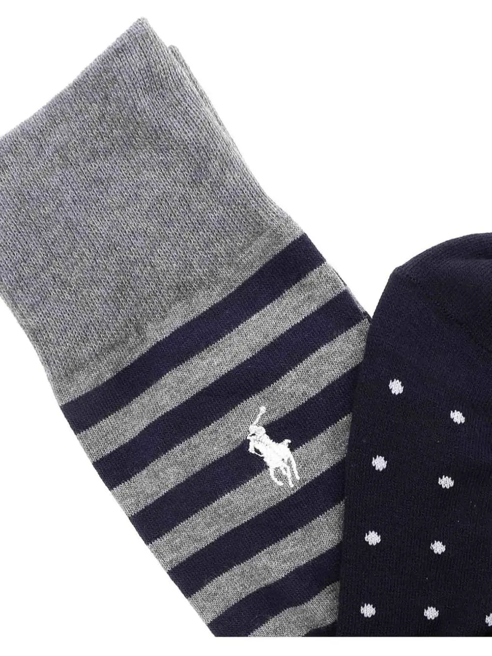 Calze Ralph Lauren DOT STRIPE-2 PACK Uomo - Navy
