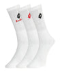 Calze Sportive Lotto Unisex Quarter Pk3 Bianco Lotto  Angolo dello Sport