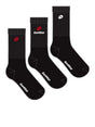Calze Sportive Lotto Unisex Quarter Pk3 Nero Lotto  Angolo dello Sport