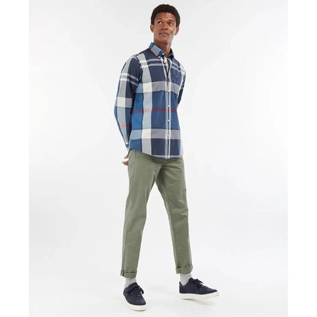 Camicia BARBOUR Uomo harris tailored Blu BARBOUR  Angolo dello Sport