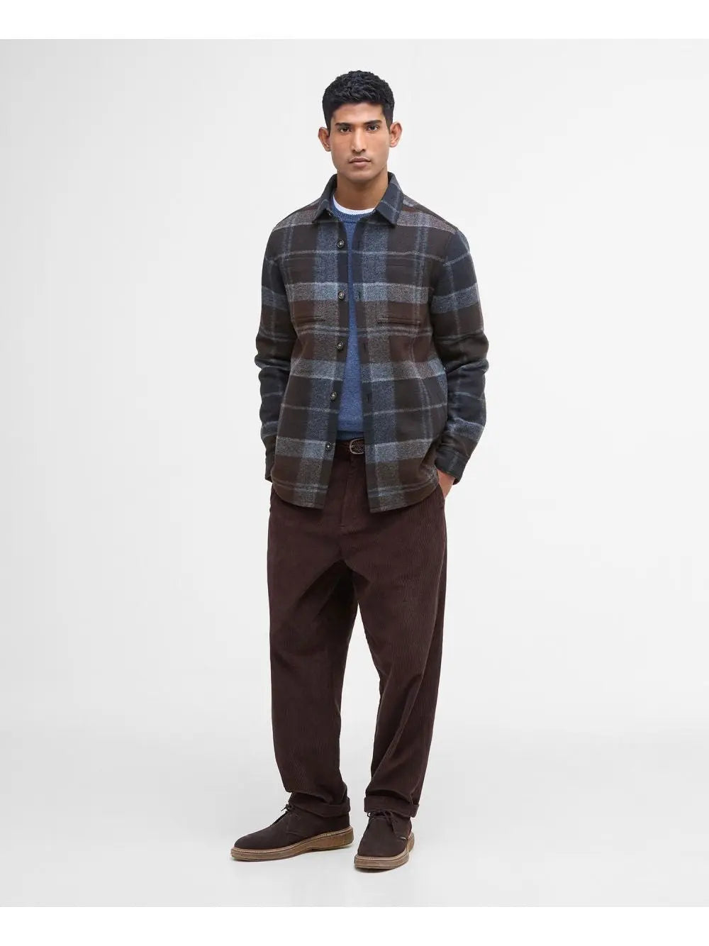 Camicia Barbour chapter tailored check Uomo - Blu