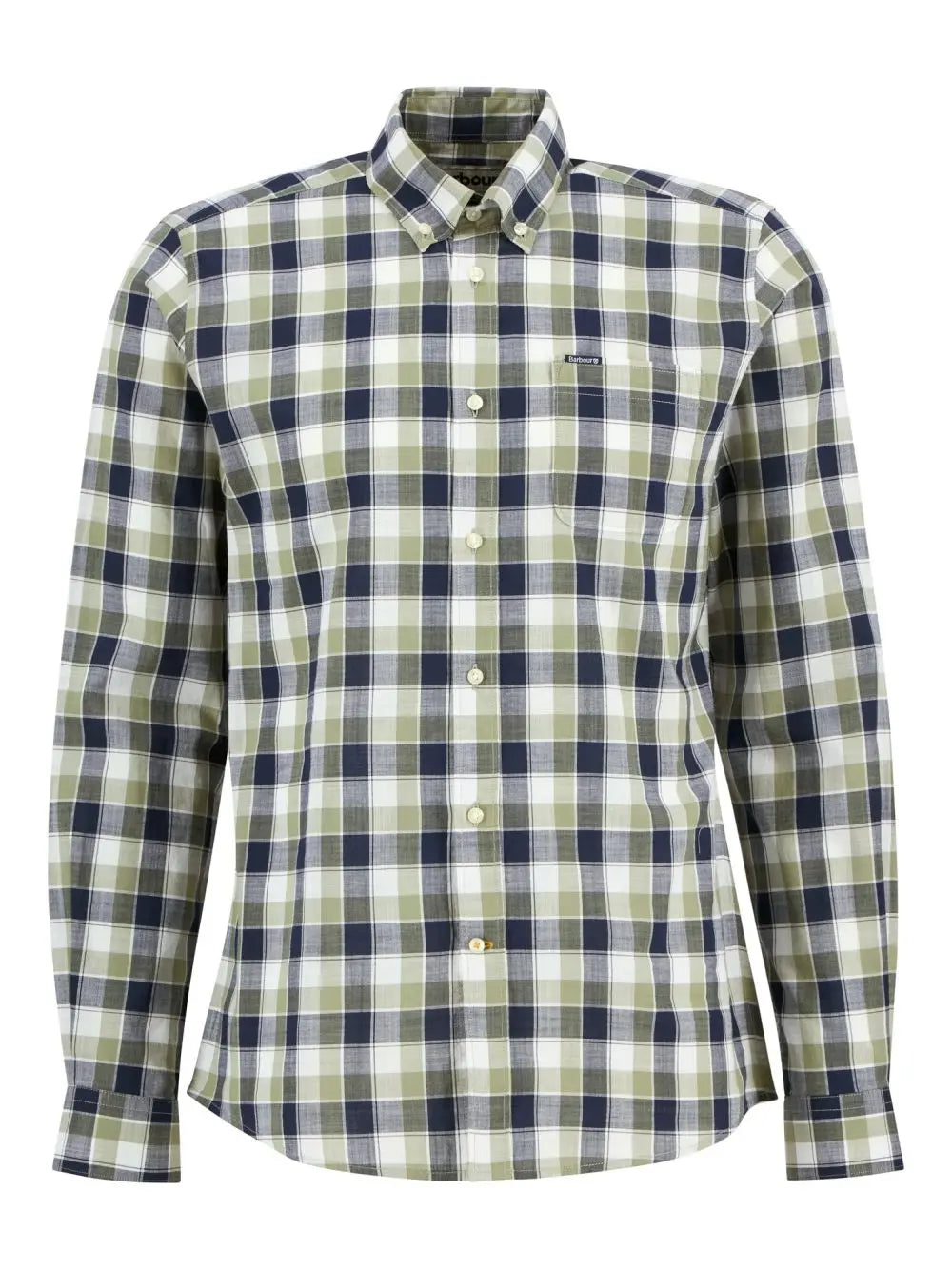 Camicia Barbour harwood gingham tailored Uomo - Oliva