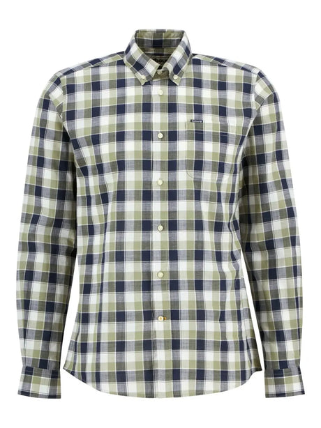 Camicia Barbour harwood gingham tailored Uomo - Oliva
