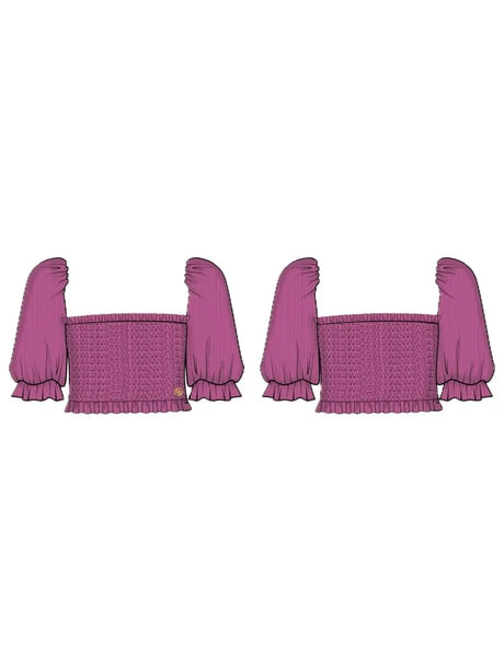Camicia Guess CREPONNE SS TUBE TOP Bambina - Fuxia
