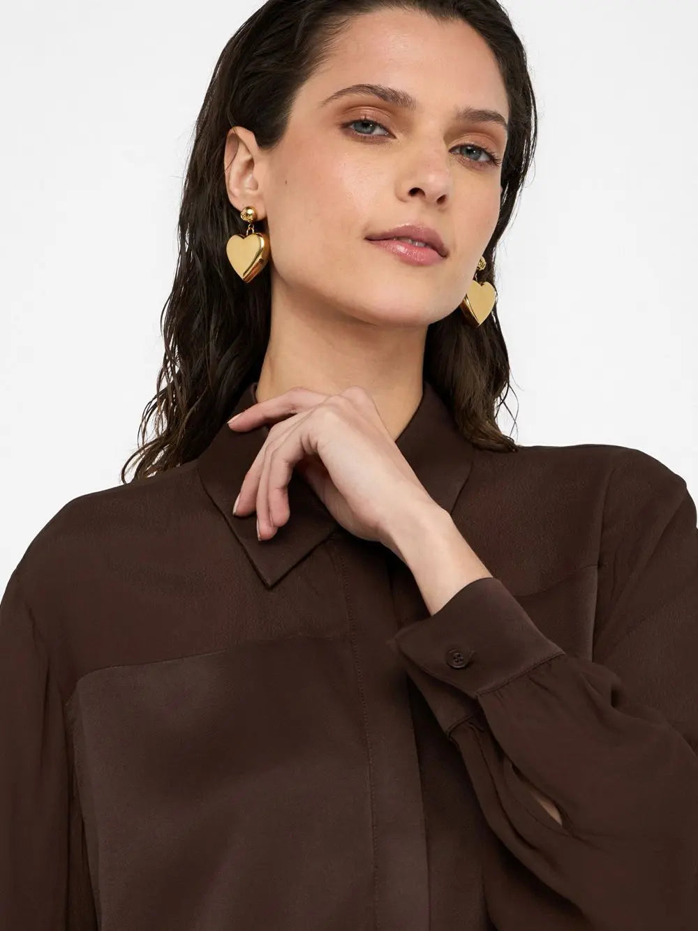 Camicia Liu Jo TS M/L Donna - Cioccolato