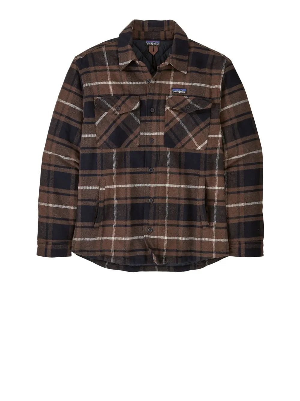 Camicia Patagonia Uomo Lw Insulated Fjord Flannel Shirt Marrone Patagonia  Angolo dello Sport