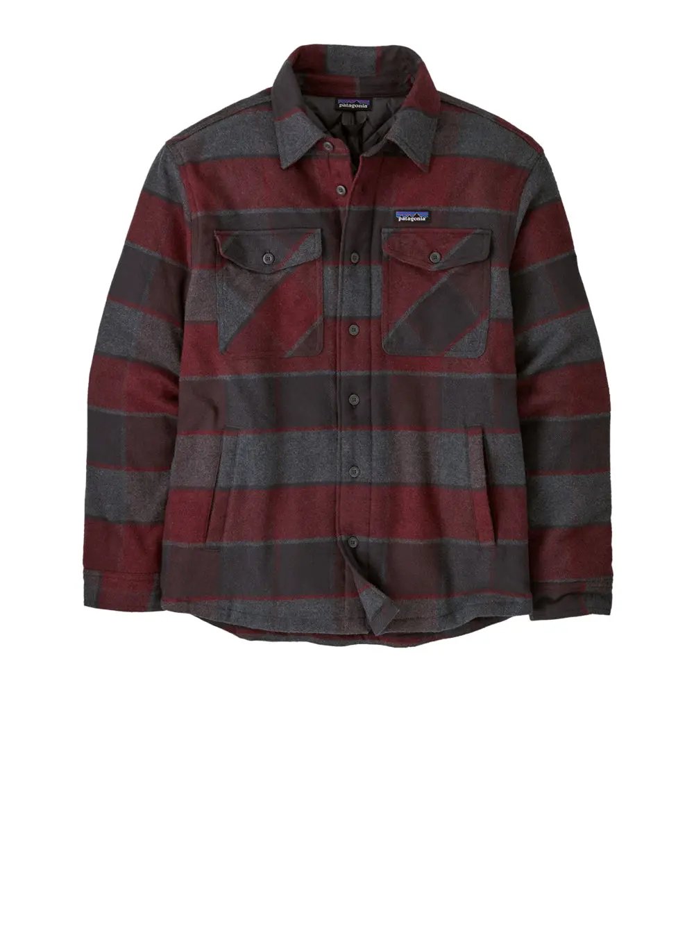 Camicia Patagonia Uomo Lw Insulated Fjord Flannel Shirt Nero Patagonia  Angolo dello Sport