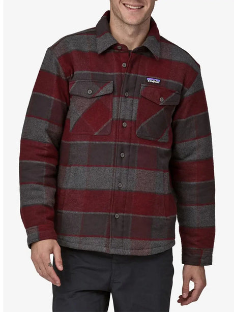 Camicia Patagonia Uomo Lw Insulated Fjord Flannel Shirt Nero Patagonia  Angolo dello Sport