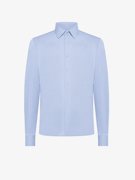 Camicia Rrd OXFORD JACQUARD Uomo - Celeste