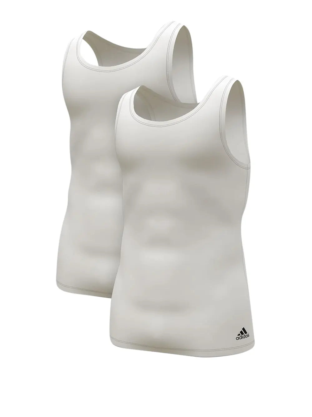 Canottiera Adidas Uomo Afc - 2pk Tank Top Bianco Adidas  Angolo dello Sport