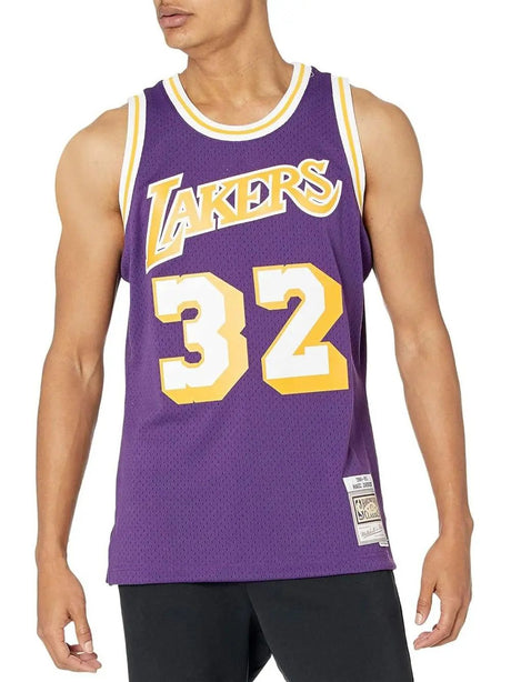 Canottiera Sportiva M&n Unisex Los Angeles Lakers Viola M&N  Angolo dello Sport