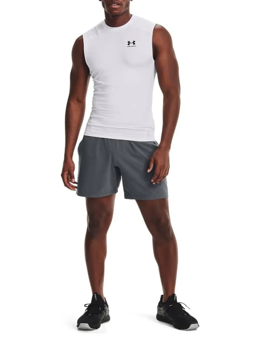 Canottiera Sportiva Under Armour Uomo Bianco Under Armour  Angolo dello Sport