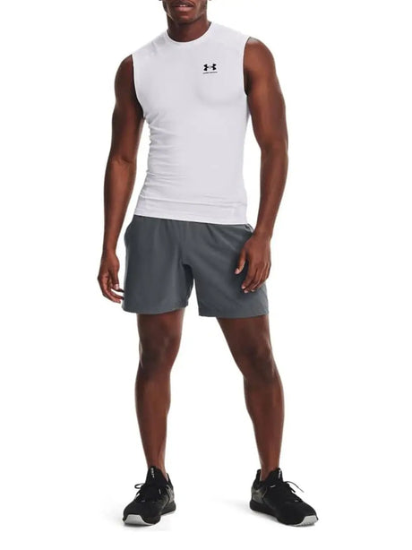 Canottiera Sportiva Under Armour Uomo Ua Hg Comp Bianco Under Armour  Angolo dello Sport