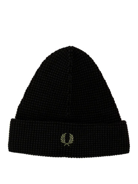 Cappello Fred Perry Uomo Waffle Nero Fred Perry  Angolo dello Sport