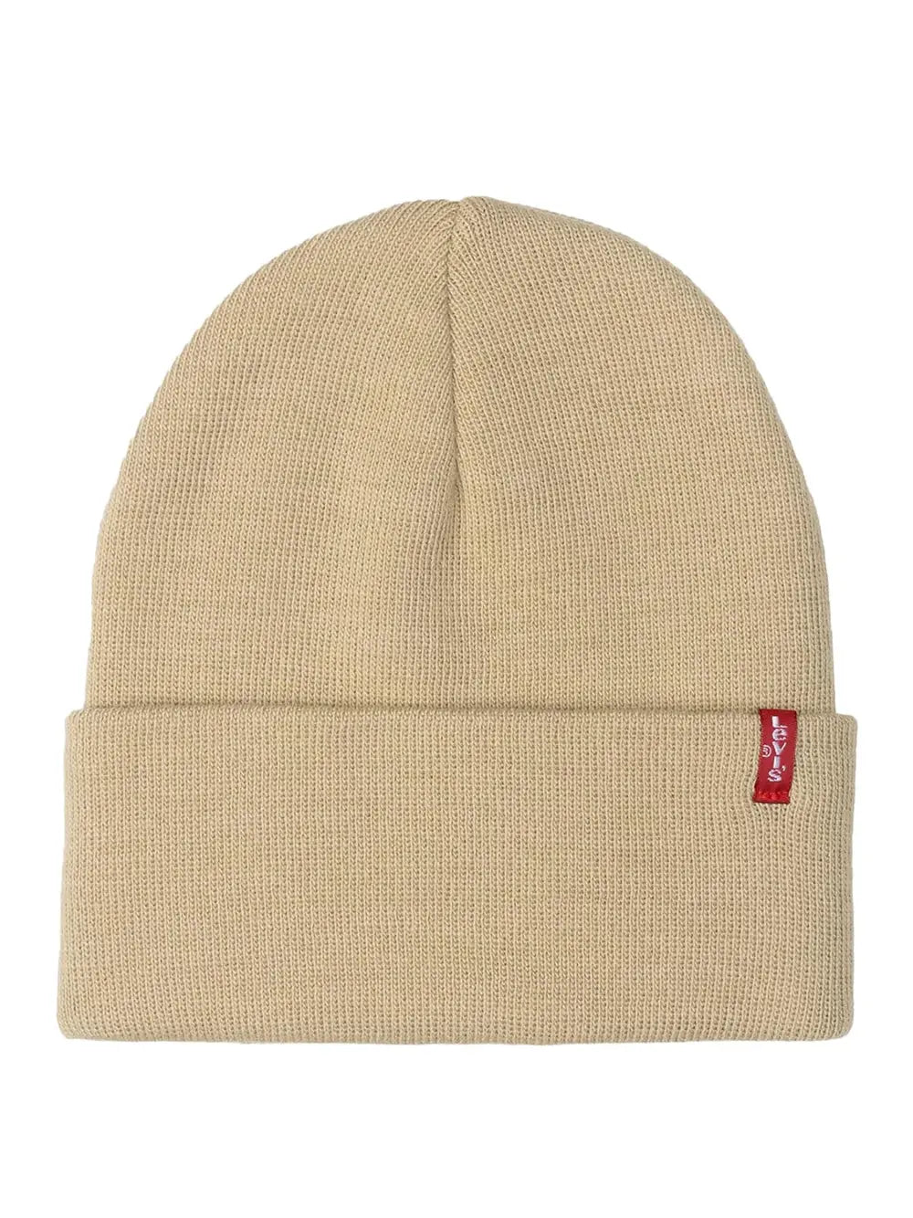 Cappello Levisacc Unisex Slouchy Red Tab Beanie Beige Levi's  Angolo dello Sport