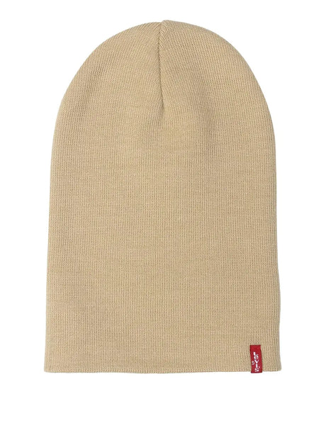 Cappello Levisacc Unisex Slouchy Red Tab Beanie Beige Levi's  Angolo dello Sport