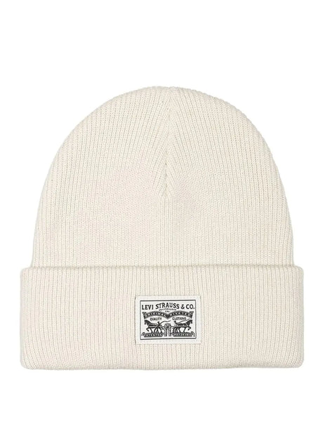 Cappello Levisacc Unisex Women's Backpatch Beanie Avorio Levi's  Angolo dello Sport