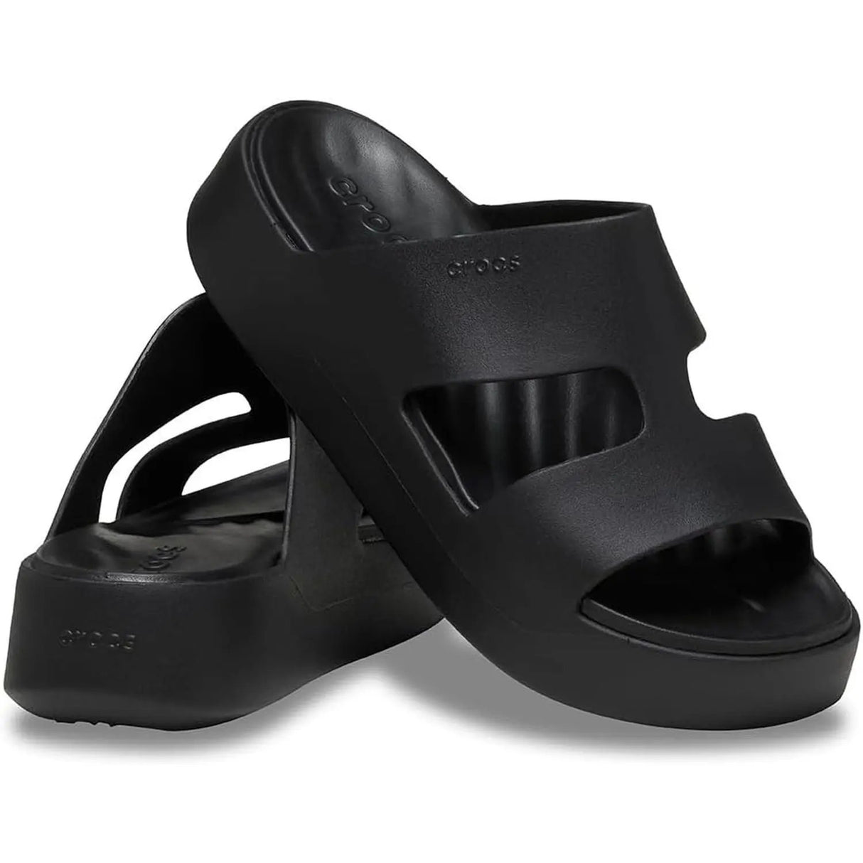 Ciabatte CROCS Donna GETAWAY PLATFORM H-STRAP Nero