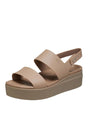Ciabatte Crocs Donna Brooklyn Low Wedge Beige Crocs  Angolo dello Sport