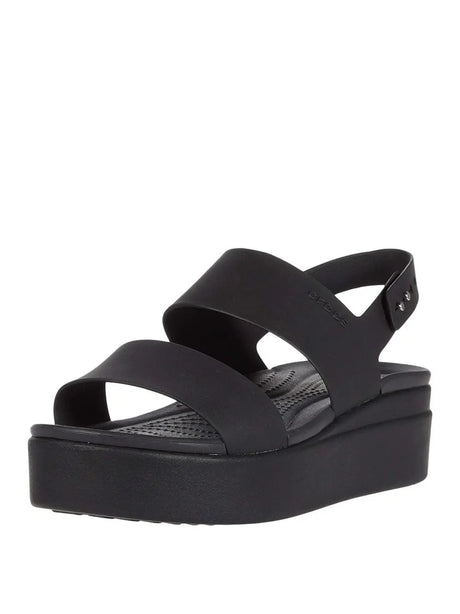 Ciabatte Crocs Donna Brooklyn Low Wedge Nero Crocs  Angolo dello Sport