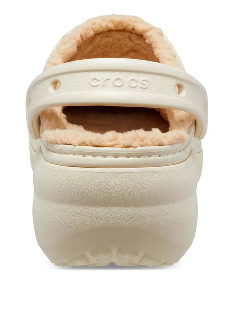 Ciabatte Crocs Donna Classic Platform Lined Clog W Avorio Crocs  Angolo dello Sport