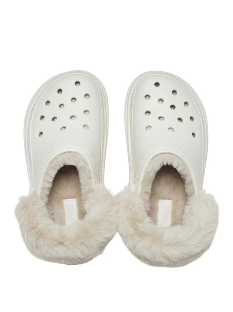 Ciabatte Crocs Unisex Stomp Lined Clog Bianco Crocs  Angolo dello Sport