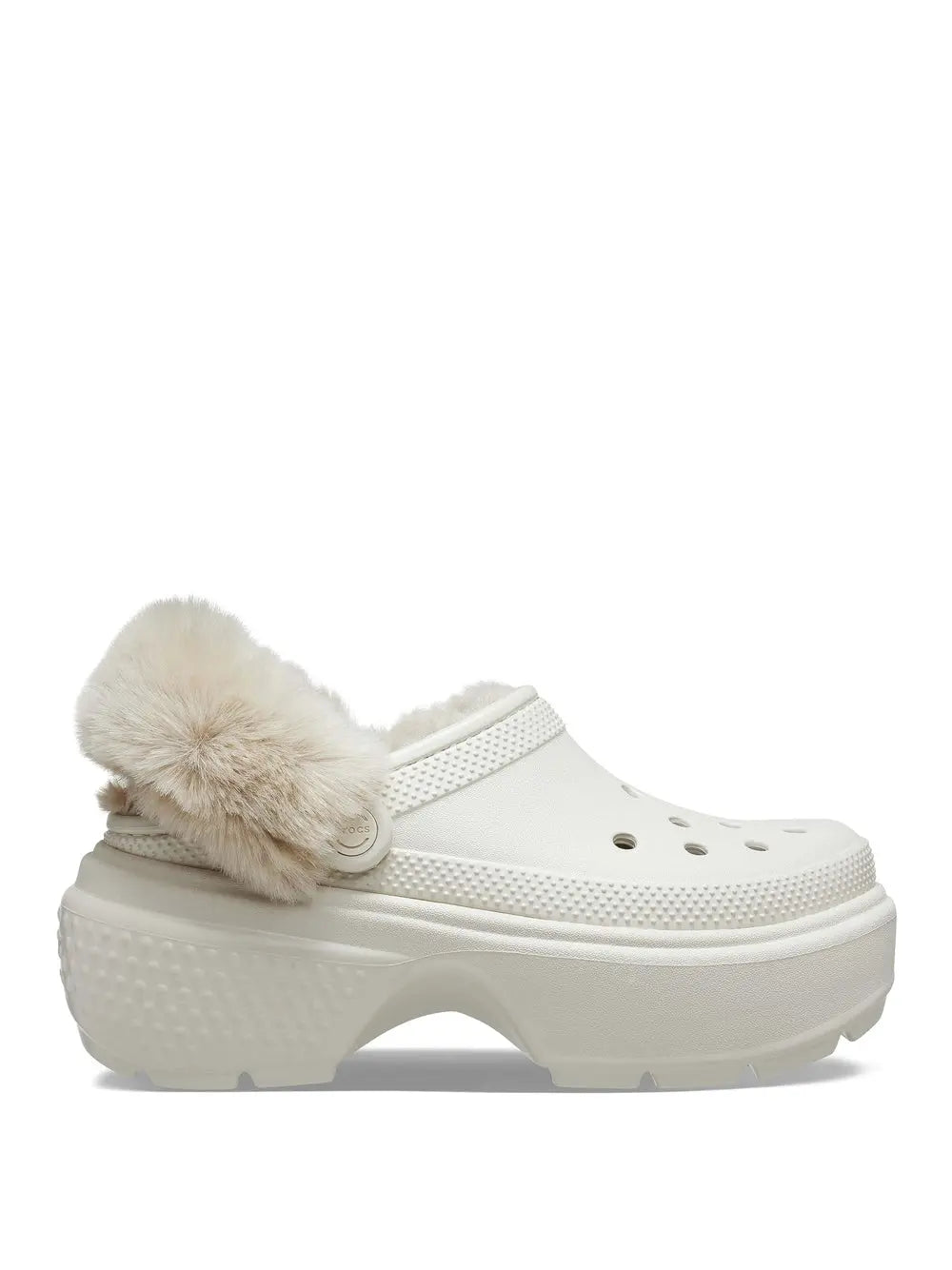 Ciabatte Crocs Unisex Stomp Lined Clog Bianco Crocs  Angolo dello Sport