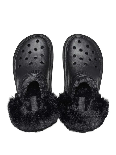Ciabatte Crocs Unisex Stomp Lined Clog Nero Crocs  Angolo dello Sport