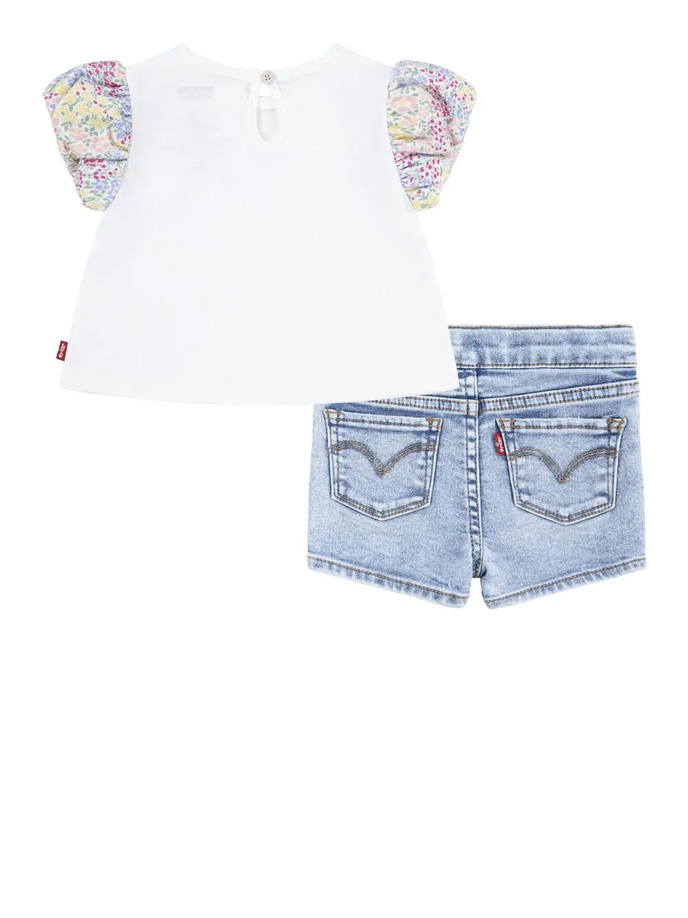 Completo Levis Bambina Floral Slv Tee & Short Se Multicolore Levi's  Angolo dello Sport