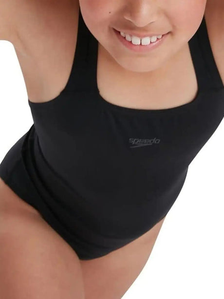 Costume Speedo Bambina Eco Endurance Medalist Nero Speedo  Angolo dello Sport
