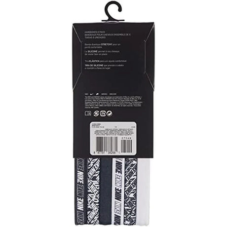 Fascia Sportiva NIKE Unisex printed Bianco e Nero
