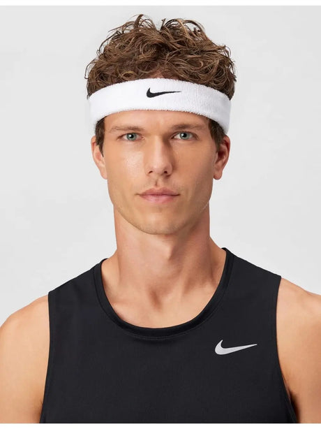 Fascia Sportiva Nike swoosh headband Unisex - Bianco