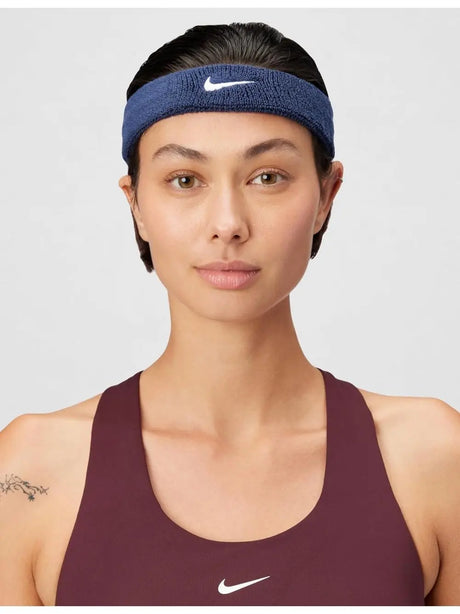Fascia Sportiva Nike swoosh headband Unisex - Blu