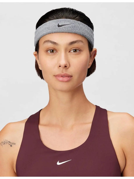 Fascia Sportiva Nike swoosh headband Unisex - Grigio