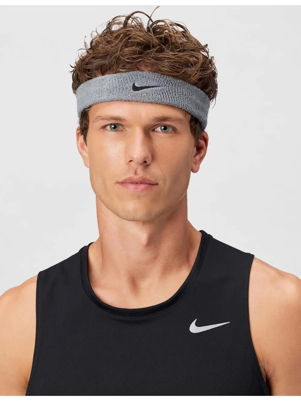 Fascia Sportiva Nike swoosh headband Unisex - Grigio