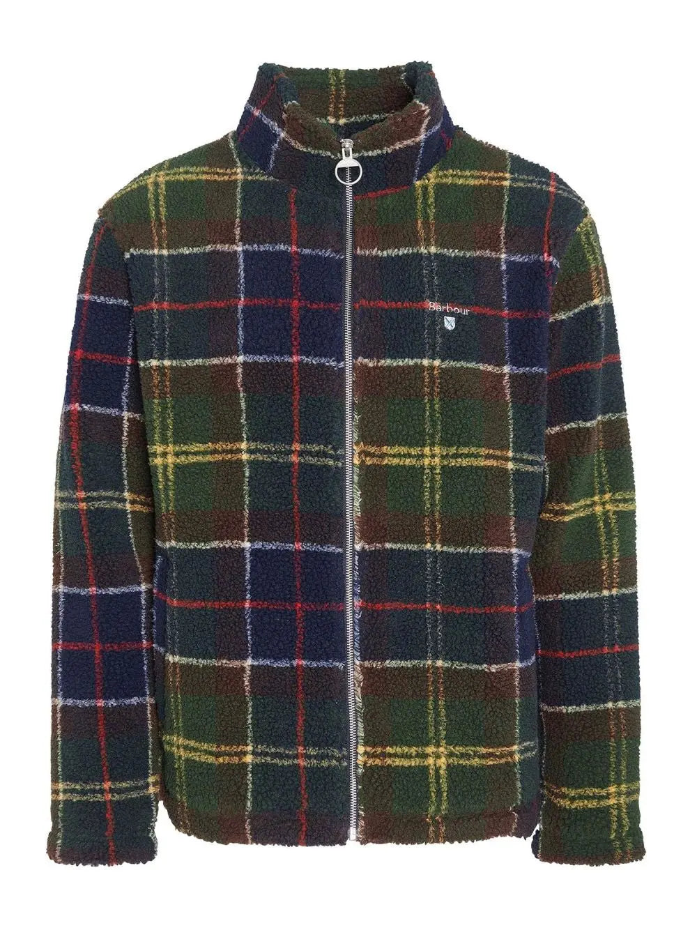 Felpa Barbour tartan fleece zip Uomo - Multicolore
