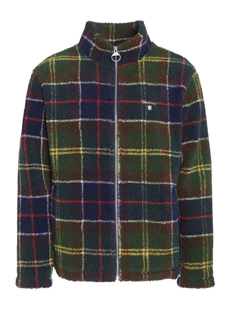 Felpa Barbour tartan fleece zip Uomo - Multicolore