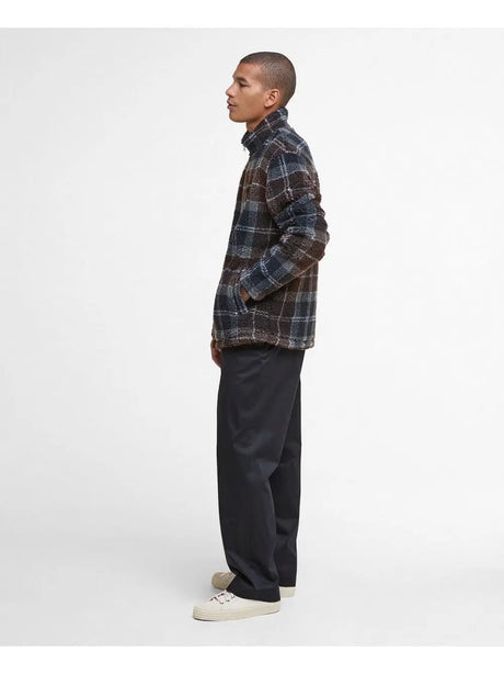 Felpa Barbour tartan fleece zip Uomo - Multicolore