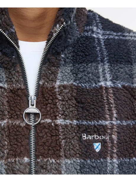 Felpa Barbour tartan fleece zip Uomo - Multicolore