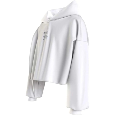 Felpa CALVIN KLEIN Bambina METALLIC BACK LOGO Bianco CALVIN KLEIN  Angolo dello Sport