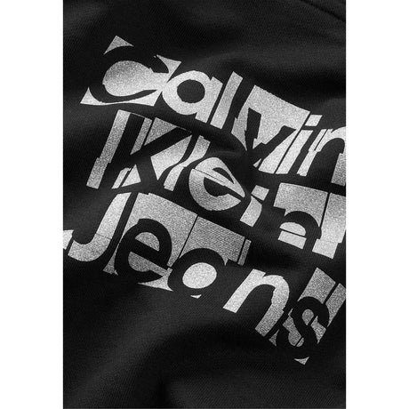 Felpa CALVIN KLEIN Bambina METALLIC BACK LOGO Nero CALVIN KLEIN  Angolo dello Sport