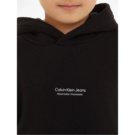 Felpa CALVIN KLEIN Bambino PIXEL LOGO TERRY RELAXED Nero CALVIN KLEIN  Angolo dello Sport