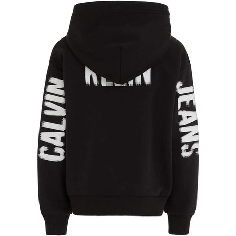 Felpa CALVIN KLEIN Bambino PIXEL LOGO TERRY RELAXED Nero CALVIN KLEIN  Angolo dello Sport