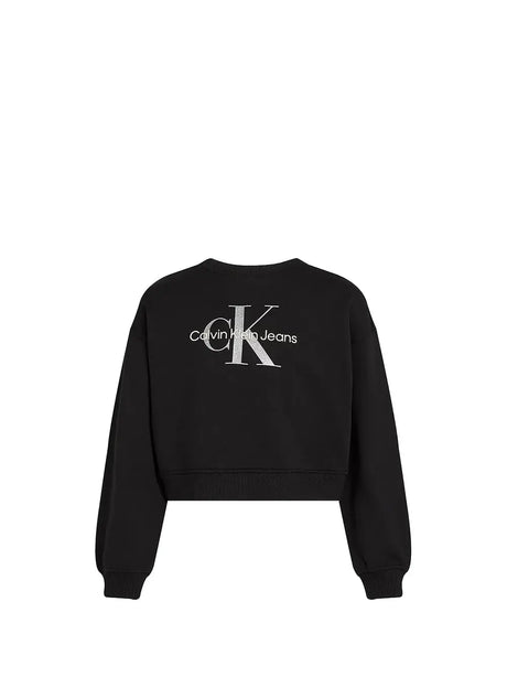 Felpa Calvin Klein Jr Bambina - Nero