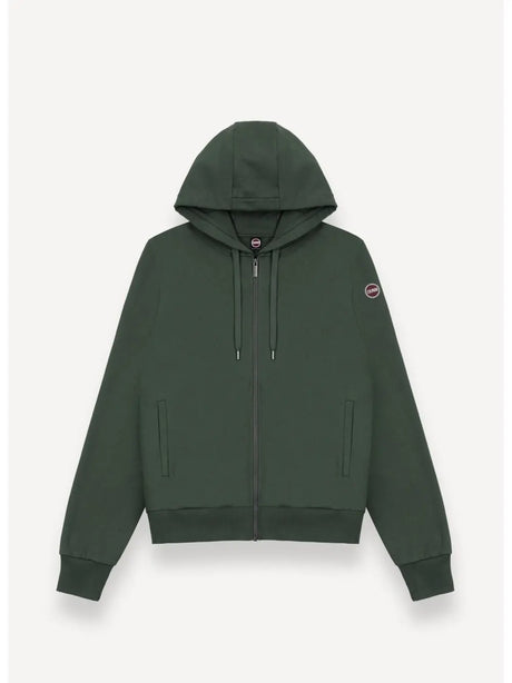 Felpa Colmar con cappuccio e full zip Uomo - Verde