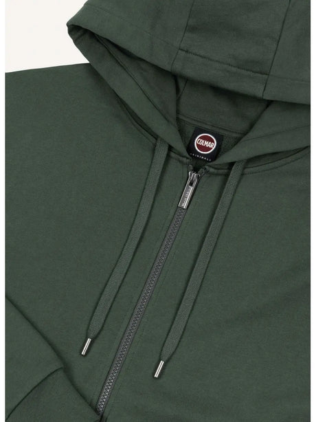 Felpa Colmar con cappuccio e full zip Uomo - Verde